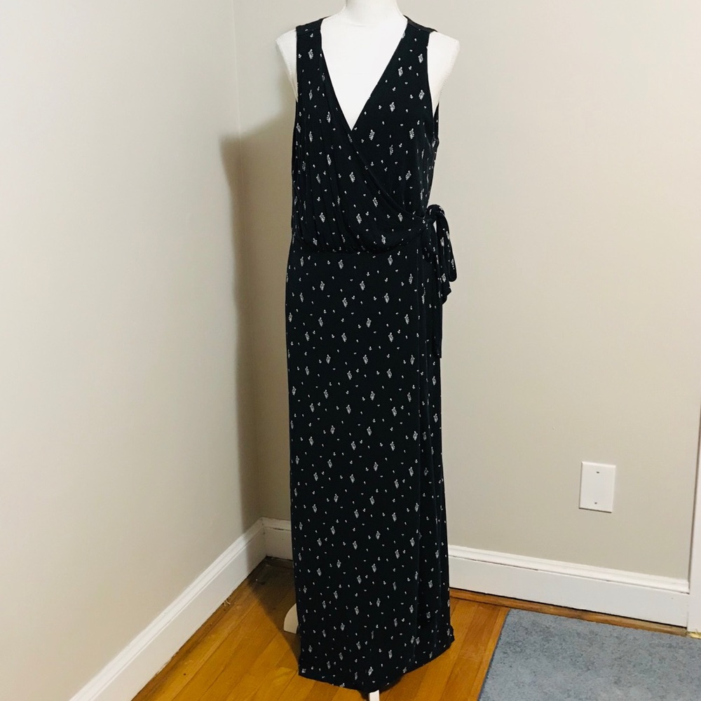 LOFT Wrap Maxi Dress